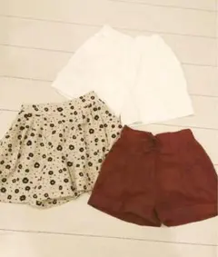 未使用 ショートパンツ キュロット 3点セット まとめ売り