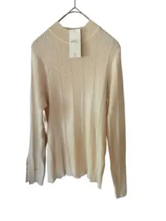 earth music&ecology ニットプルオーバー　白　ハイネック　新品