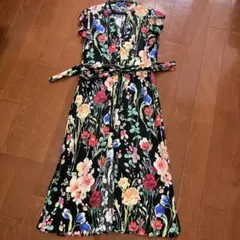 ZARA BASIC 花柄 半袖シャツワンピース