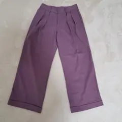 GU インタックワイドパンツ丈標準