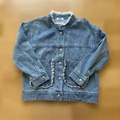 BREEZE フリル付きデニムジャケット 130