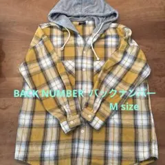 BACK NUMBER バックナンバー　フード付きシャツ　M size