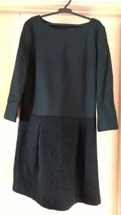 S～M BEAMS ビームス 黒ワンピース お出かけ 式 行事　発表会　秋冬