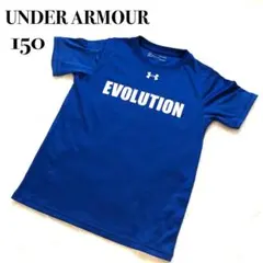 ★UNDER ARMOUR★ ブルー　半袖Tシャツ　150 ロゴ入り　スポーツ