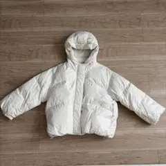 アイボリー ダウンジャケット