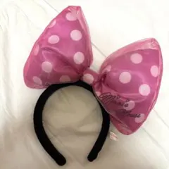 ディズニー ビッグリボンカチューシャ ピンク