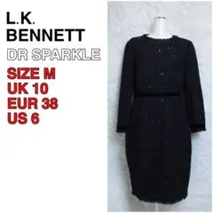 新品 L.K. Bennett ツイード スパンコールドレス キャサリン妃愛用