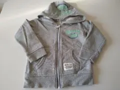 【BEAMS::mini】 グレー フード付きトレーナー