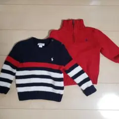 Ralph Lauren ラルフローレン コットンニット2着 24M