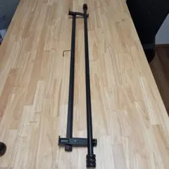 ブラックカーテンポール ツイストエンド 展示品取り外し 美品