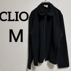 CLIO✨ジップアップ 襟付きジャケット / ブラック 【Ｍ】