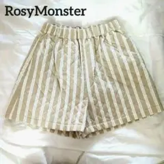 【新品未使用タグ付】RosyMonsterキルティングストライプショートパンツF