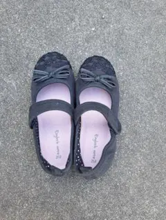 Eighth note　フォーマルシューズ 22cm 黒 リボン付き