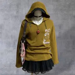 y2k 00s 平成ギャル女児 グランジarchive FITH フードパーカー