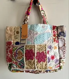 新品タグ付き 刺繍トートバッグ チャイハネ ザリカンバディアトート　最終価格