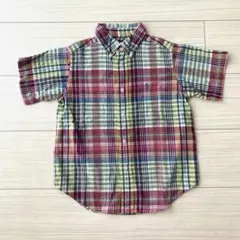 ラルフローレン　半袖チェックシャツ 110cm 4/4T