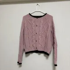 冬服　ユニクロ　G U ニット　ミドルゲージ　クルーネックカーディガン　M