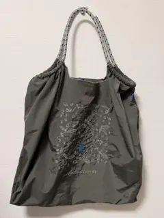 ball & chain グレーエコバッグ blue bottle