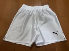 サッカーハーフパンツ　プーマ　140cm 白