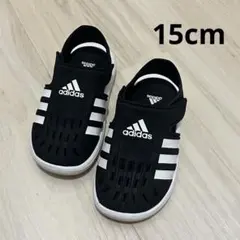 adidas サンダル 15cm ブラック キッズ ベビーサンダル
