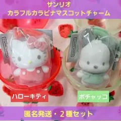 サンリオ カラフルカラビナ マスコットチャーム ガチャ キティ ポチャッコ