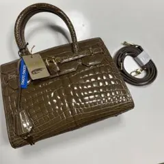 未使用品✨　クロコダイル　ヘンローン　シャイニング　2way ハンドバッグ　最安