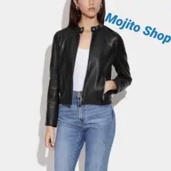 ❇️Coachコーチ正規23春新作本革ライムレザージャケット