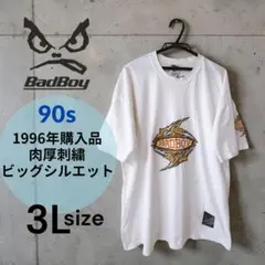 90s当時物　BadBoy　ビッグシルエットTシャツ　年代　y2k　平成レトロのサムネイル