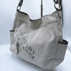 希少⭐️バーバリーブルーレーベル　ショルダーバッグ　ラメ　ホースロゴ　Y2K