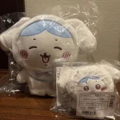 ちいかわ サンリオ　ハチワレ×シナモロール マスコットホルダー&ぬいぐるみ