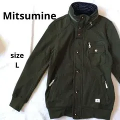 Mitsumine オリーブグリーン カーキ スタンドカラー ジャケット 美品