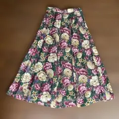 未使用品　FADAN 花柄フレアスカート 7号