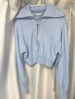 ZARA ハーフジップニット