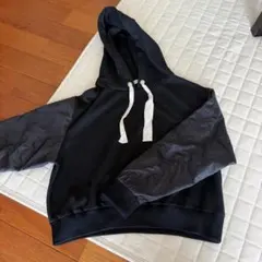 BROWNY ドッキングパーカー ブラックF