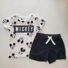H&M ミッキーマウス Tシャツパンツセットアップ 100cm