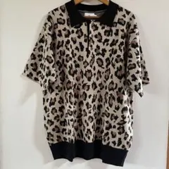 レオパード ニット ポロシャツ calee cootie ワコマリア