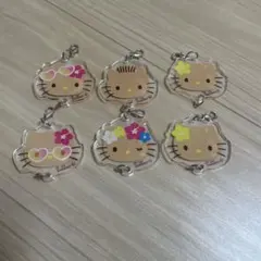 日焼けキティ　アクリルミニチャーム　セミコンプセット
