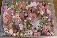500g　ファンシービーズ　合金入り　ビーズ　まとめ売り　お得　ハンドメイド
