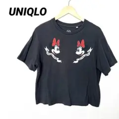 UNIQLO ディズニー　ミニー　Tシャツ　黒　L UT キャラT