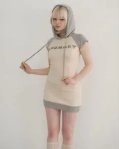 Mary logo mini dress グレー - メルカリ