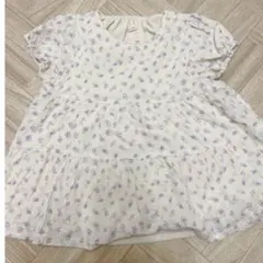 petit main プティマイン 花柄 ティアード チュニック 110cm