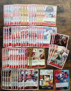 神の島の冒険　赤　R以下　セミ4コン　リーダーカード　ドン　SR付き　早い者勝ち