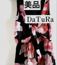 【美品】DaTuRa ダチュラ キャミソール ベアトップ ♡薔薇柄 花柄のサムネイル
