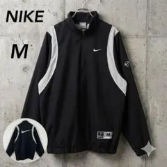 00s NIKE ナイキ ハーフジップ ナイロンジャケット M ブラックのサムネイル