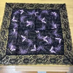 HANAE MORI 蝶デザイン ハンカチ