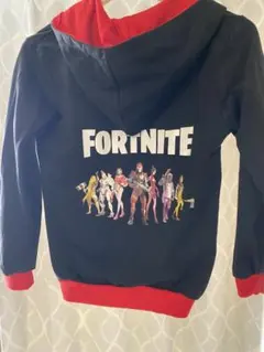 Fortnite フルジップパーカー 黒/赤