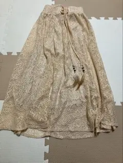 ロングスカート オフベージュ しまむら