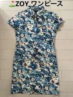 ZOY花柄ポロワンピース 半袖のサムネイル