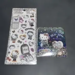 正規品 ハローキティ 平成はっぴーフォン おはじきシールフレーク ギャル