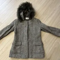 【ALPHA CUBIC】フード付きコート　9AR